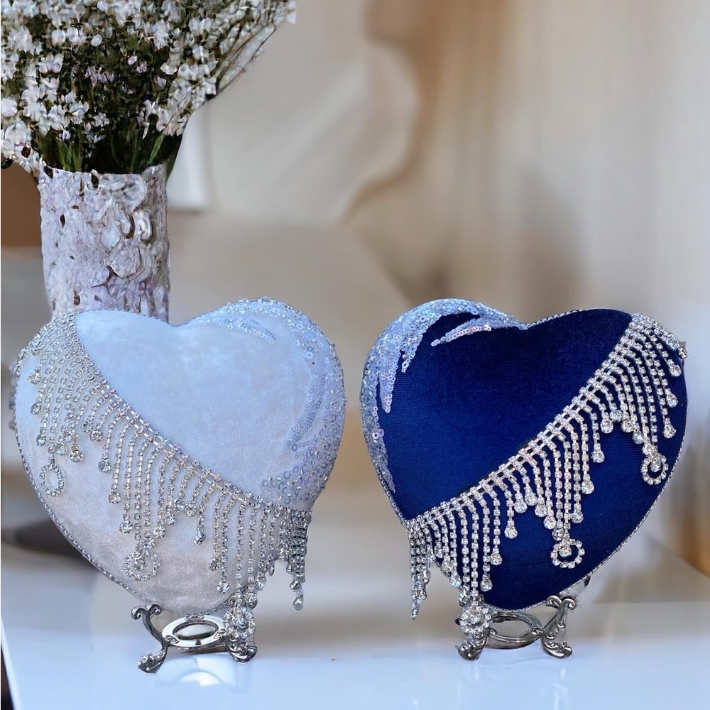 Handmade velvet heart.